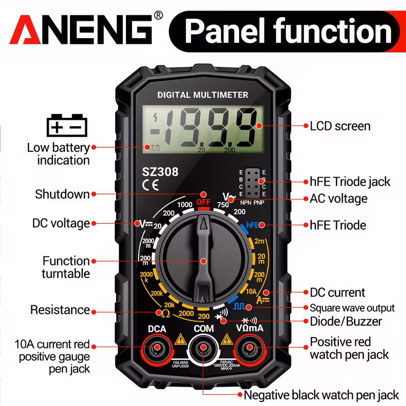 ANENG 1999 Counting Multimeter