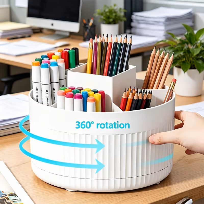 360-Degree Rotating Desktop Organizer
